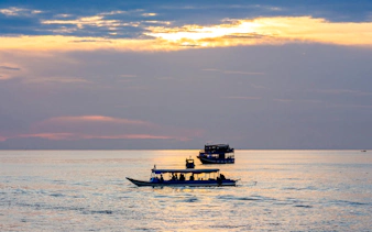 tonle sap lake sunset boat tour with kampong phluk floating village visit-3