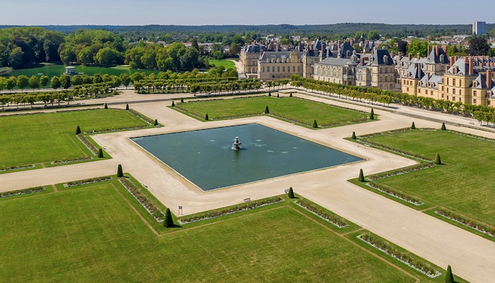 The English Garden and Mirror Pond at Fontainebleau