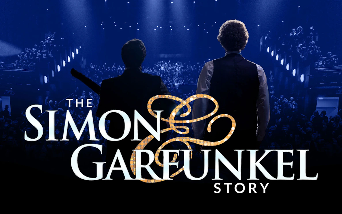 Silhouettes of performers on stage at The Simon & Garfunkel Story Westend show