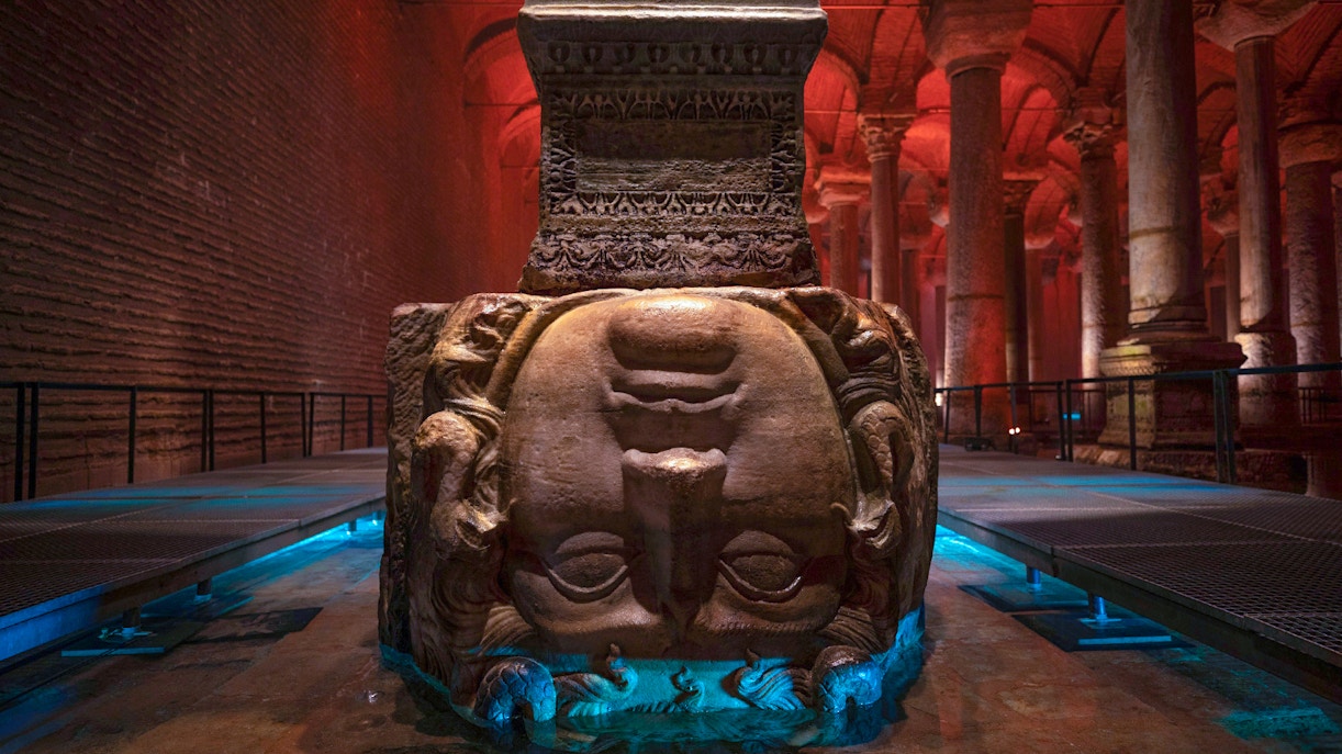 mystery of the Medusa heads in the Basilica Cistern