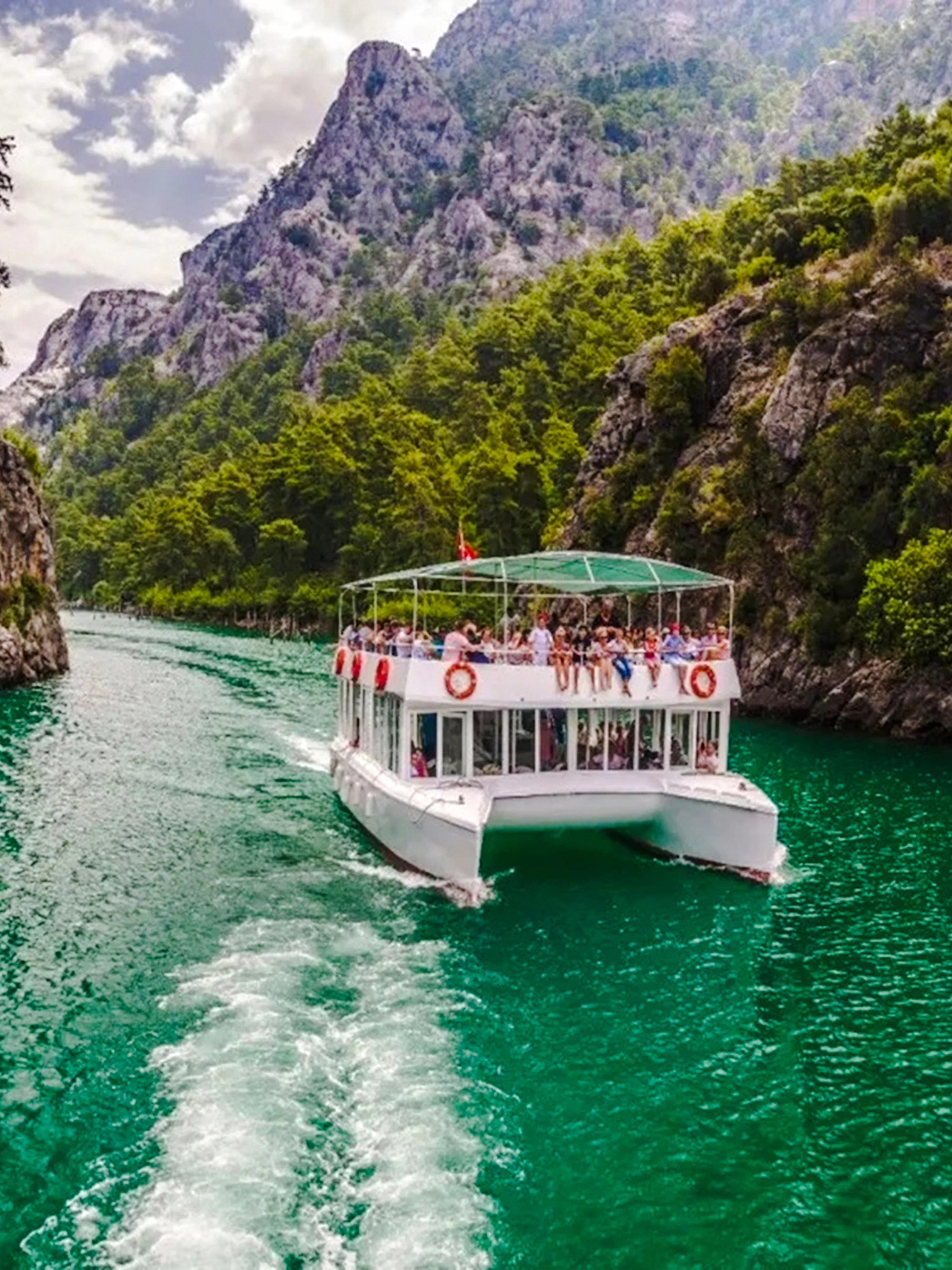 from antalya: green canyon boat tour with lunch, soft drinks and round-trip hotel transfers-1