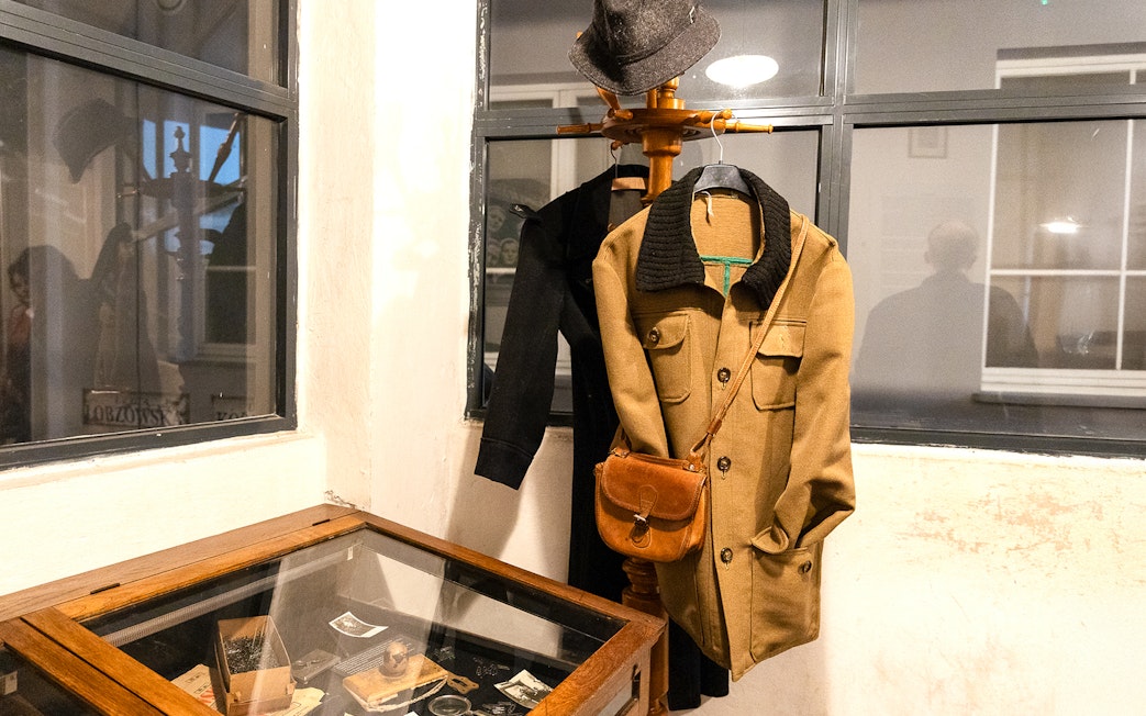 Coat and hat display at Schindler's Factory, Krakow, part of the Wieliczka Salt Mine tour combo.