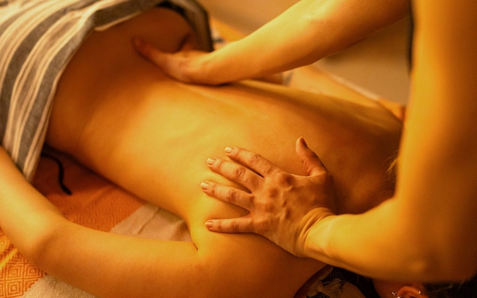 Visitors receiving Traditional Hammam massage in Granada.