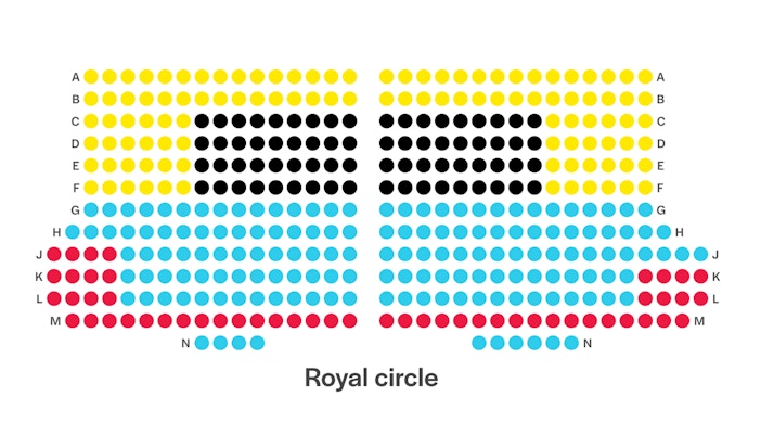 Shaftesbury Theatre Royal Circle Seating Plan