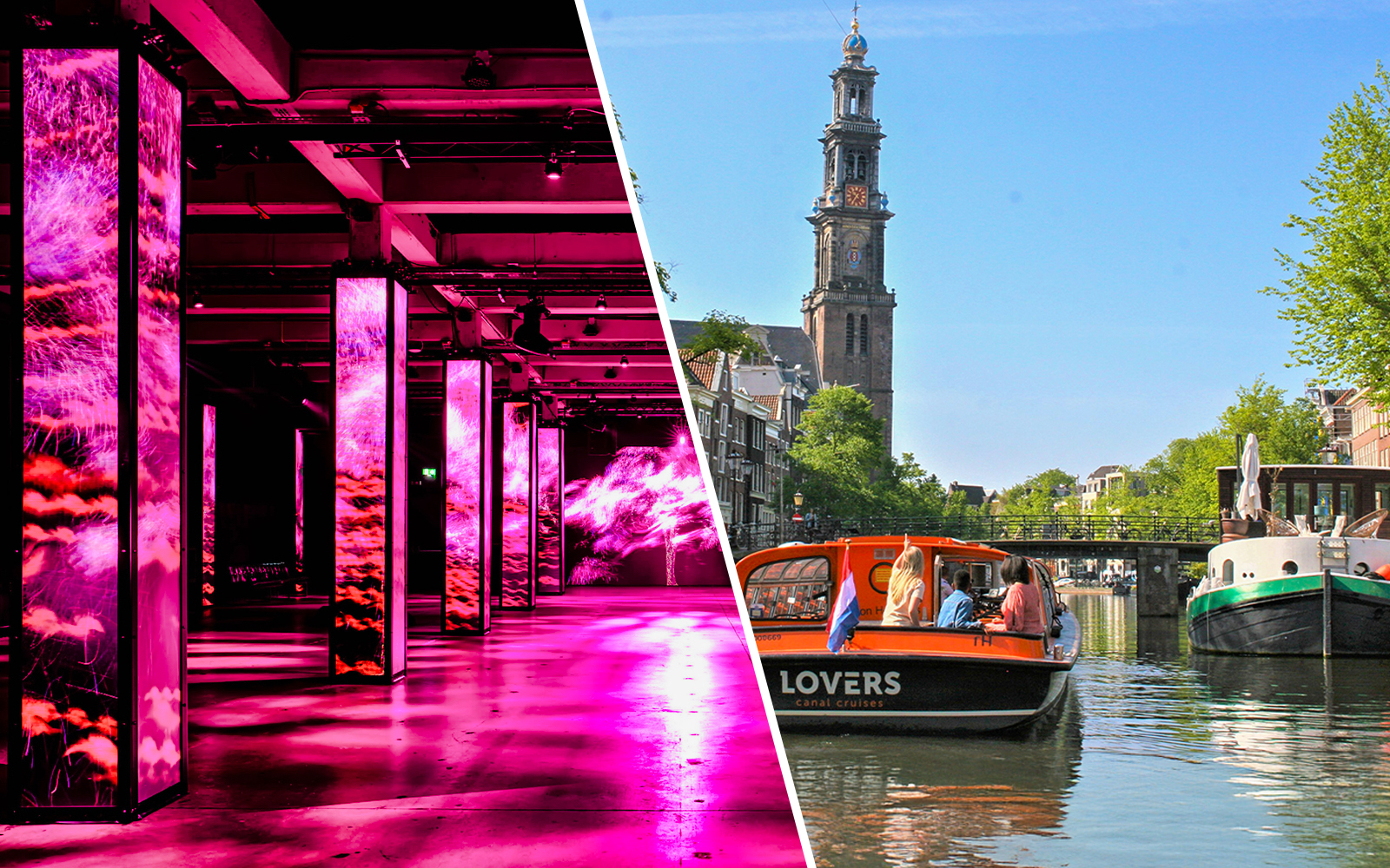 Combo (Save 19%): Tickets to AMAZE Amsterdam + 1 Hour Canal Cruise