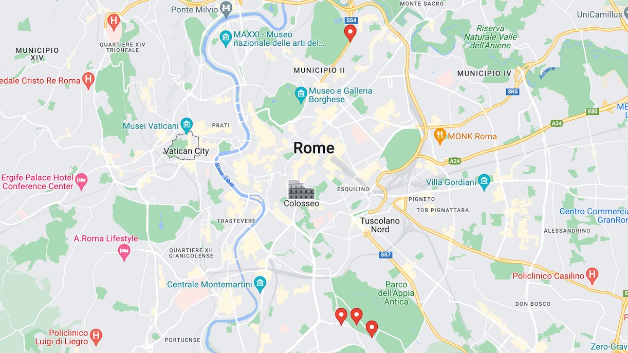 Where is Rome Catacombs Located?