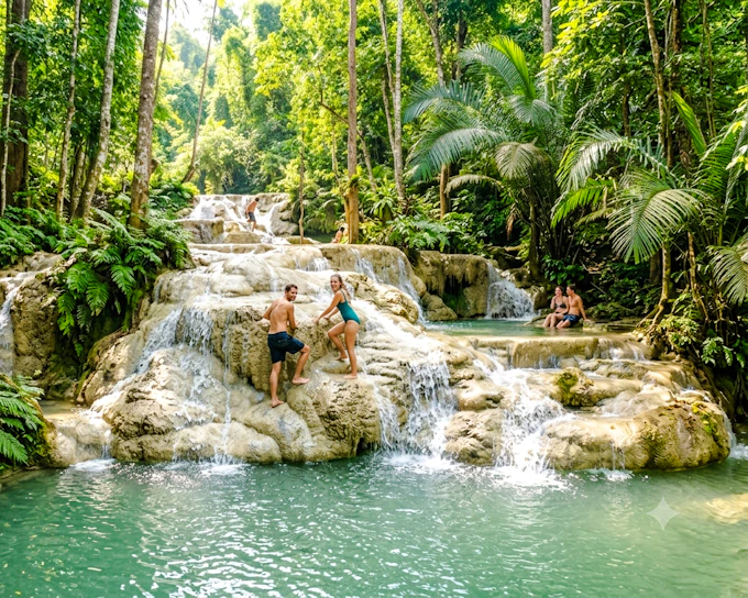 From Chiang Mai: Bua Thong Sticky Waterfalls and Chet Si Fountain Small-Group Tour