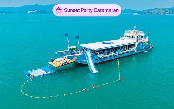From Phuket: James Bond Island & Phang Nga Bay Sunset Cruise Tour by Luxury Catamaran with Meals & Transfers