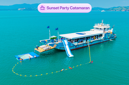 Vanuit Phuket: James Bond Island & Phang Nga Bay Sunset Cruise Tour per luxe catamaran met maaltijden & transfers