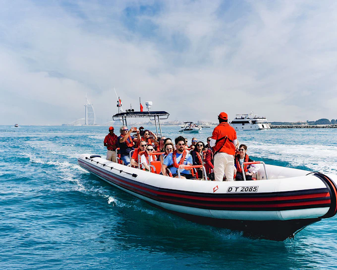 From Dubai Marina: 1.5-Hour Sightseeing Speedboat Tour of Dubai Marina, Burj Al Arab & Atlantis