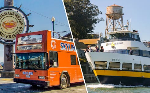 San Francisco: Hop-On Hop-Off City Tour + Bay Cruise + 1 Day Bike Rental
