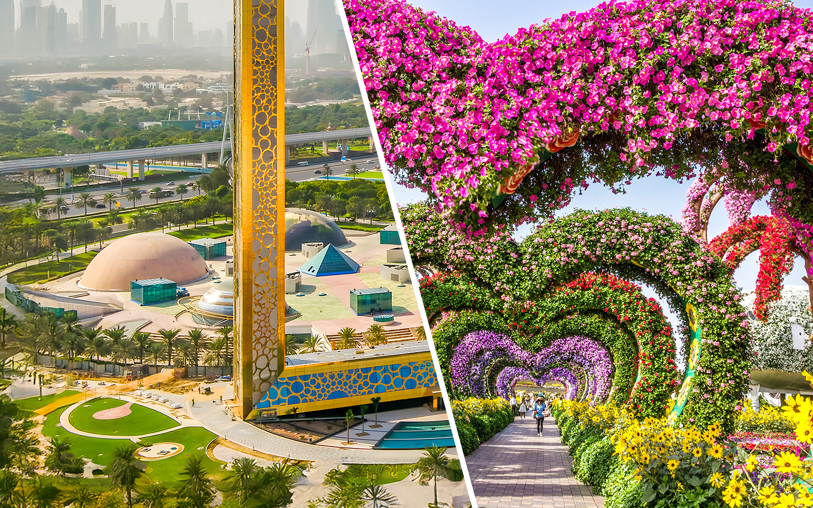 Combo (Save 12%): Dubai Frame + Miracle Garden Tickets