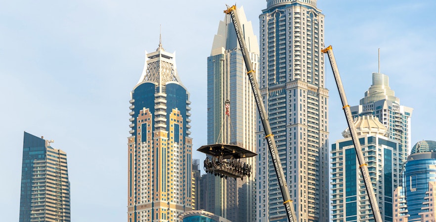 Kolacja na niebie w Dubaju
