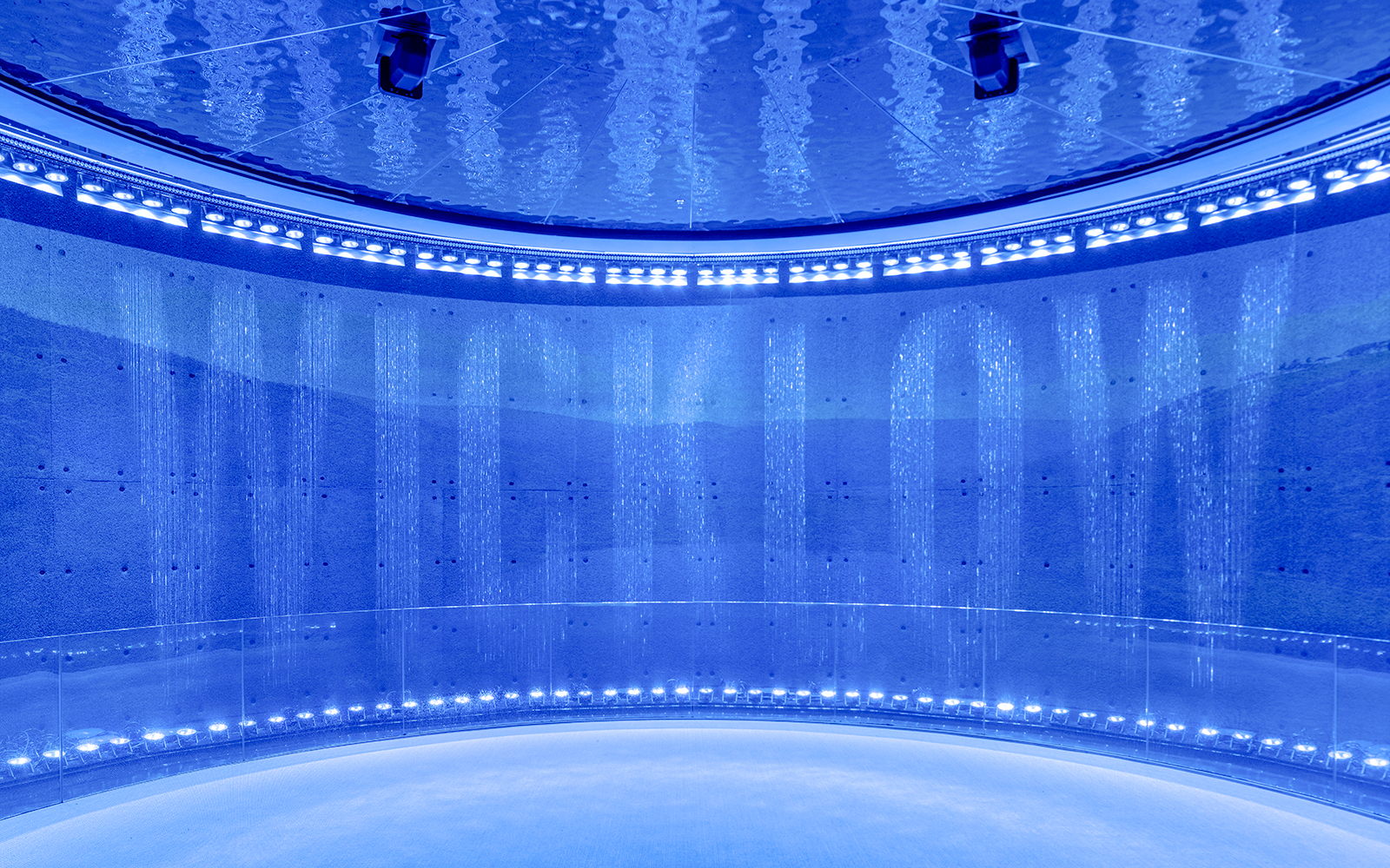 Waterfall display inside the Guinness Storehouse exhibit, Dublin.