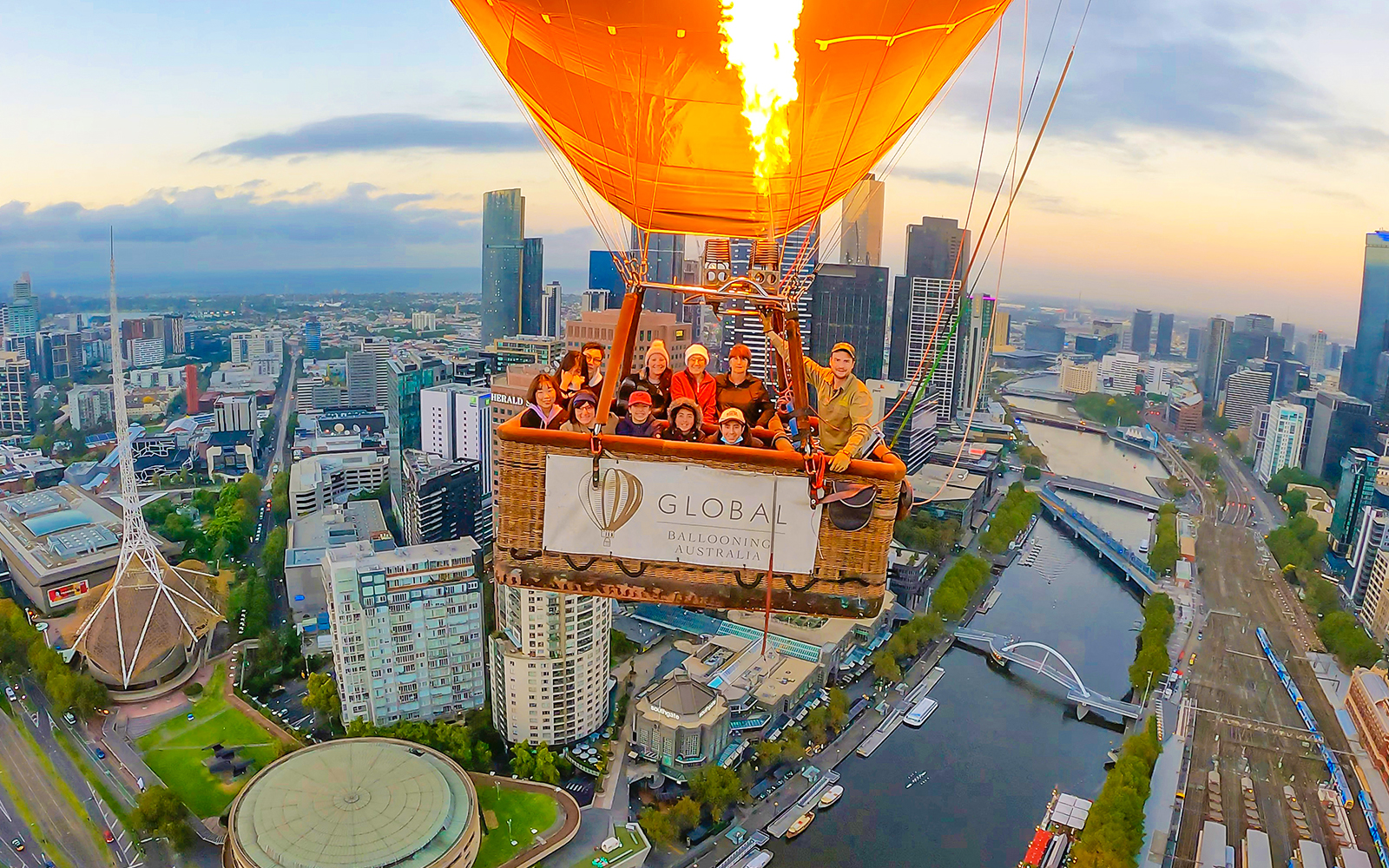 Sunrise Hot Air Balloon Flight Over Melbourne