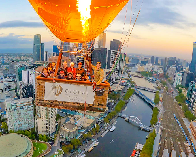 Sunrise Hot Air Balloon Flight Over Melbourne