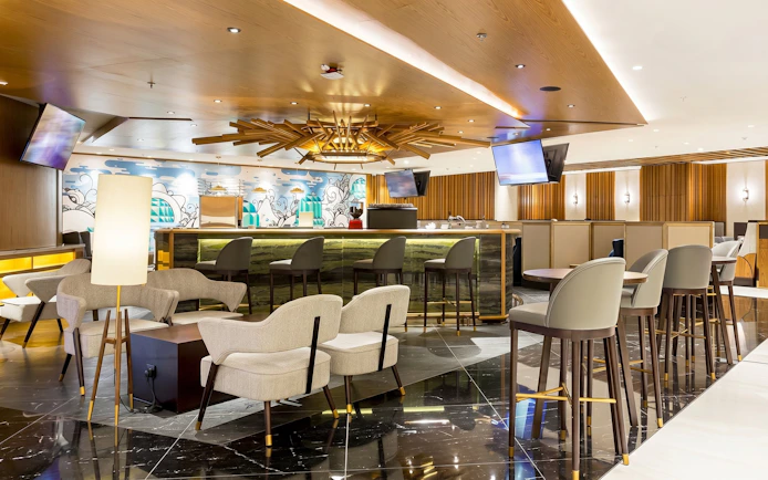 Plaza Premium Lounge seating area at Rio de Janeiro Airport, T2 Domestic Departures.