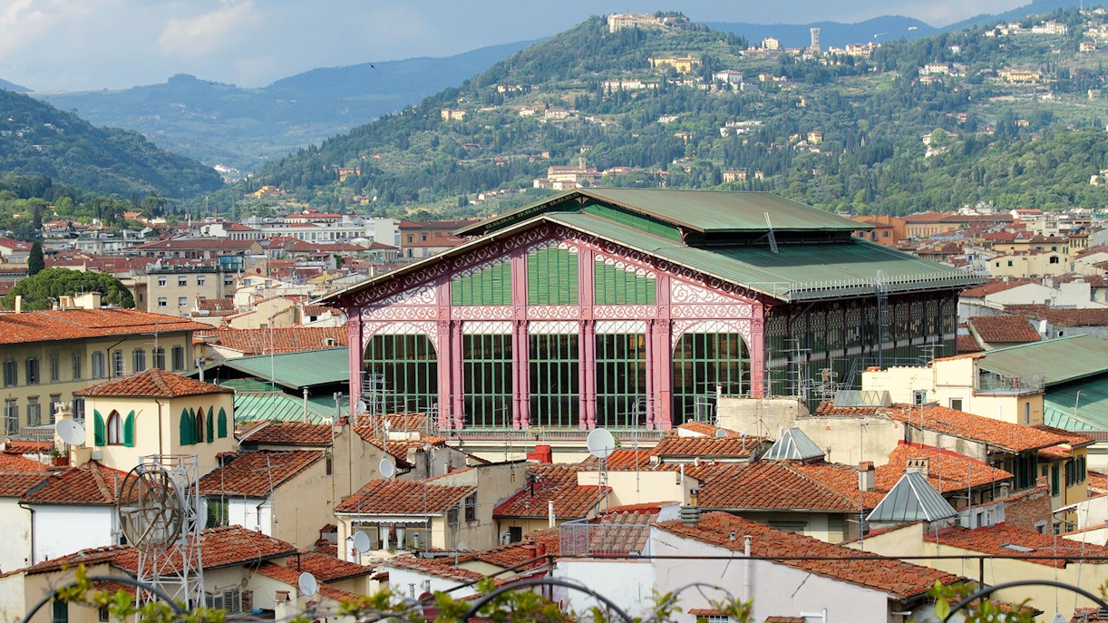 Mercato Centrale Florence bustling food market with fresh produce and local vendors.