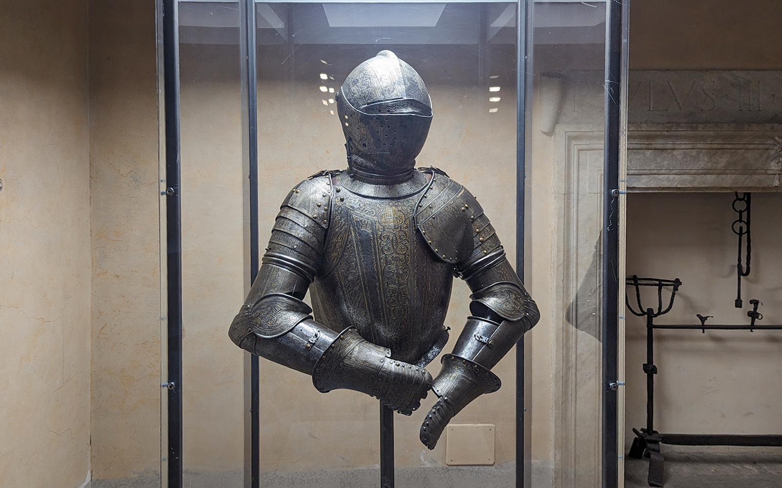 Armor display in Castel Sant'Angelo, Rome.
