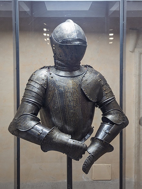 Armor display in Castel Sant'Angelo, Rome.