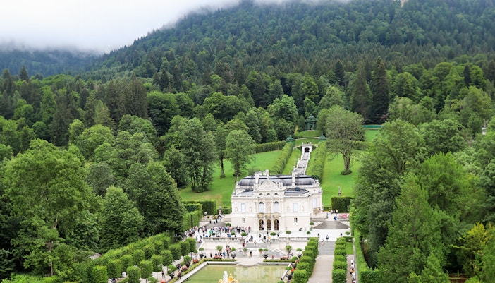 Linderhof Palace in Bavarian Alps