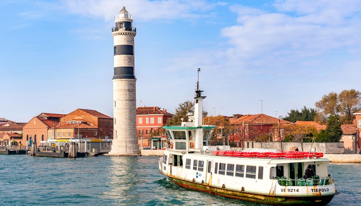Vaporetto approaching Murano Island