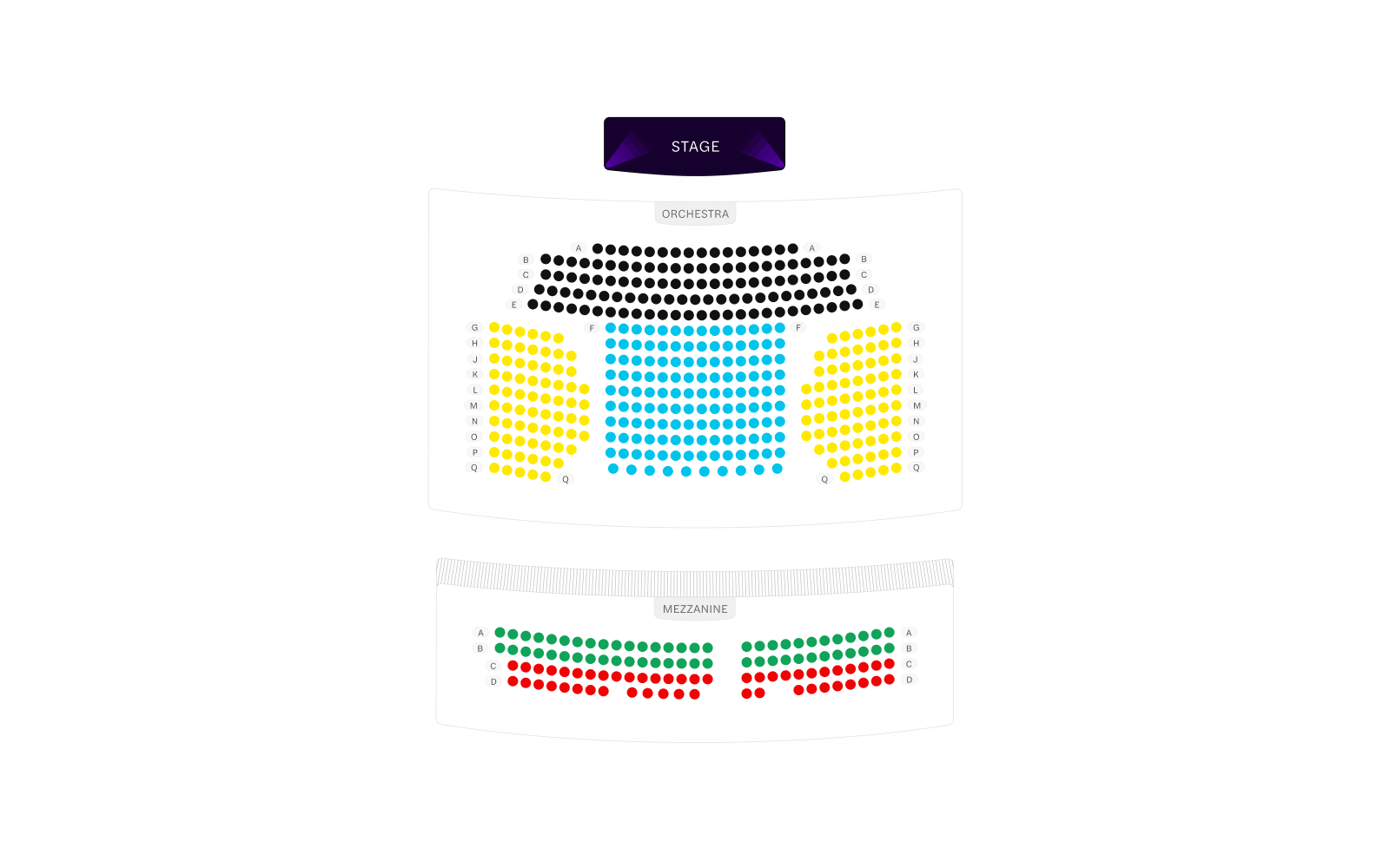 New World Stages Stage 1 Seating Chart