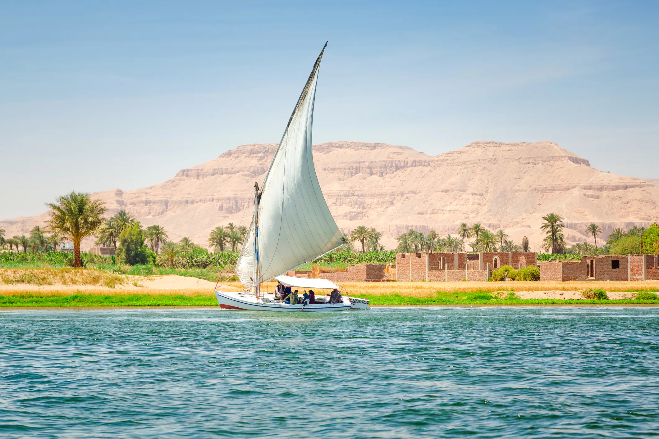 passeio de feluca ao pôr do sol em luxor, no nilo, com traslados do hotel-1