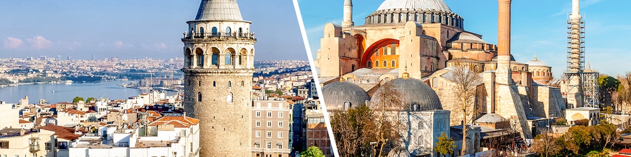 Biglietti combo: torre di Galata + Santa Sofia con audioguida