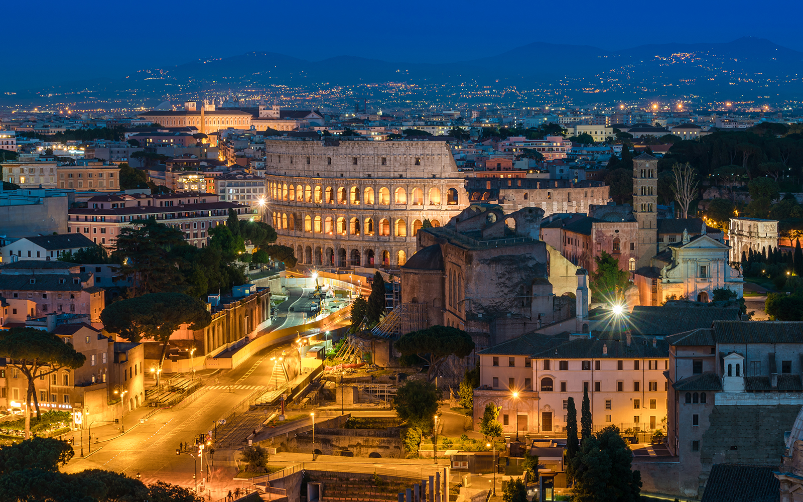rome at night