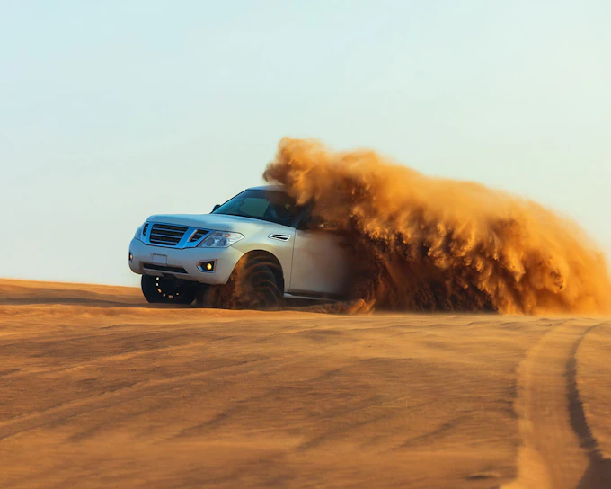 Morning Desert Safari with Dune Bashing & Sand Boarding