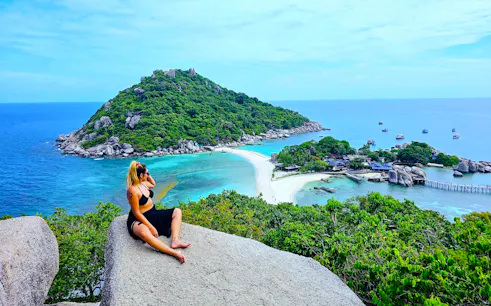 from koh tao: private longtail boat tour with snorkeling and koh nang yuan-1