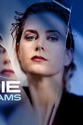 The Glass Menagerie poster with a woman's reflection in broken glass.