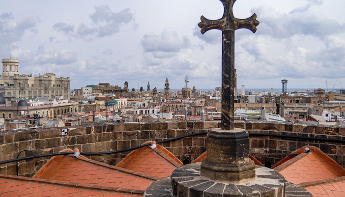 Inside Barcelona Cathedral
