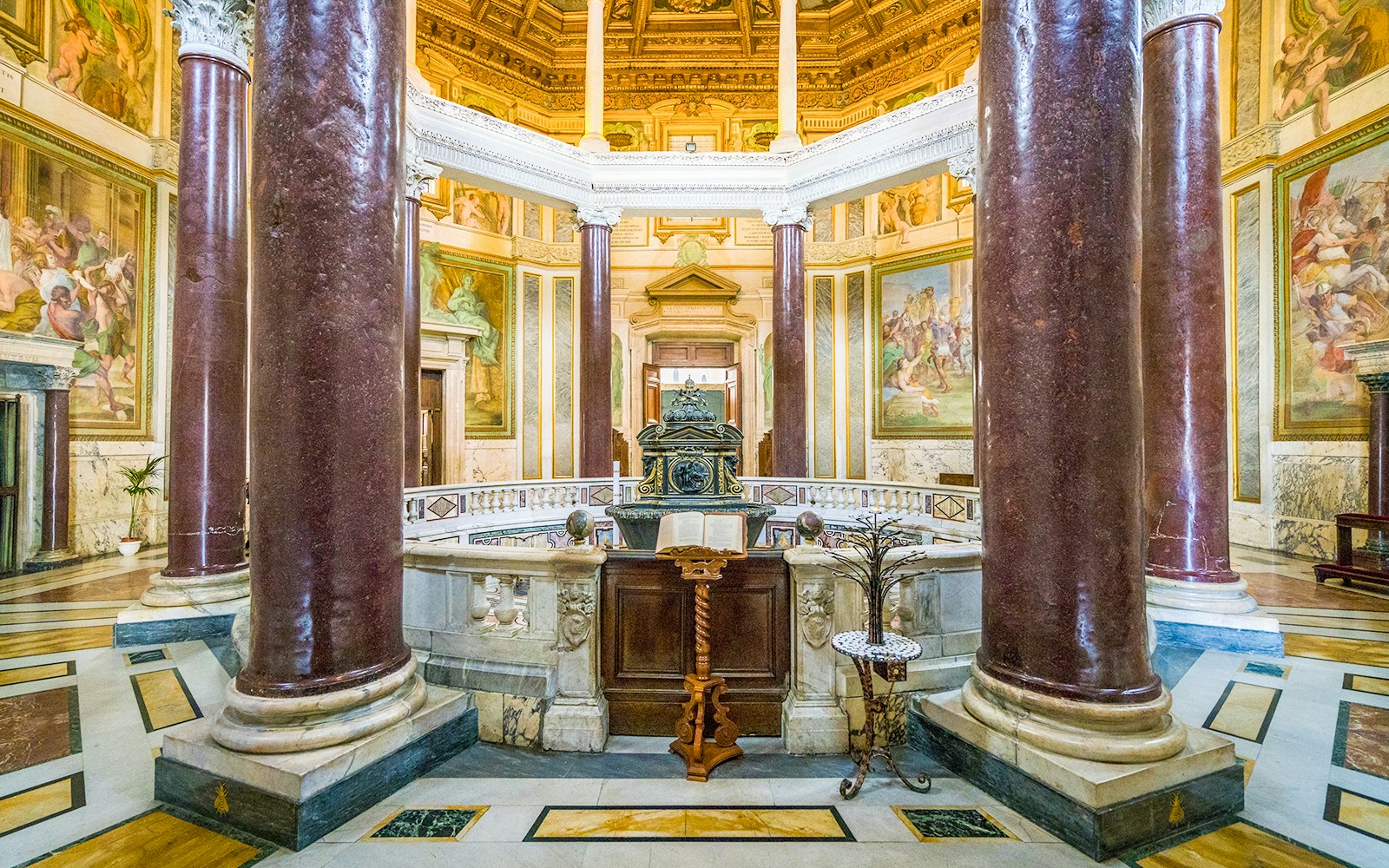 Lateran Baptistery San Giovanni in Fonte near the Archbasilica of St John Lateran