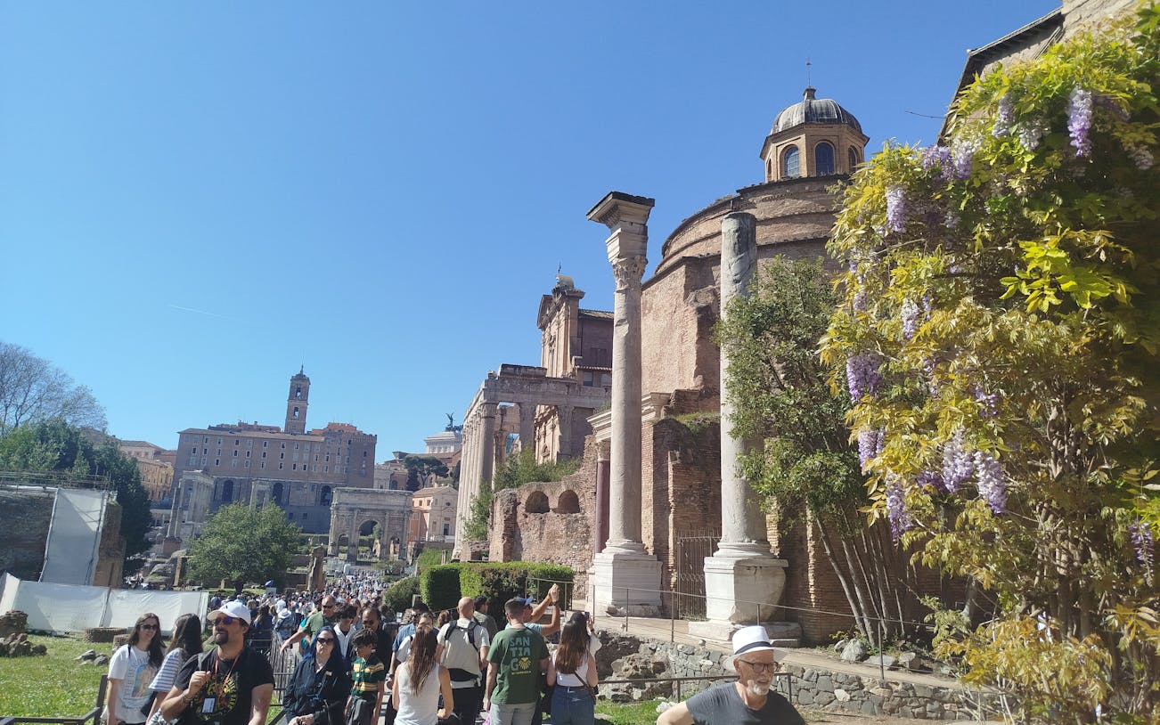 colosseum with arena entrance, forum and palatine hill guided tour-2