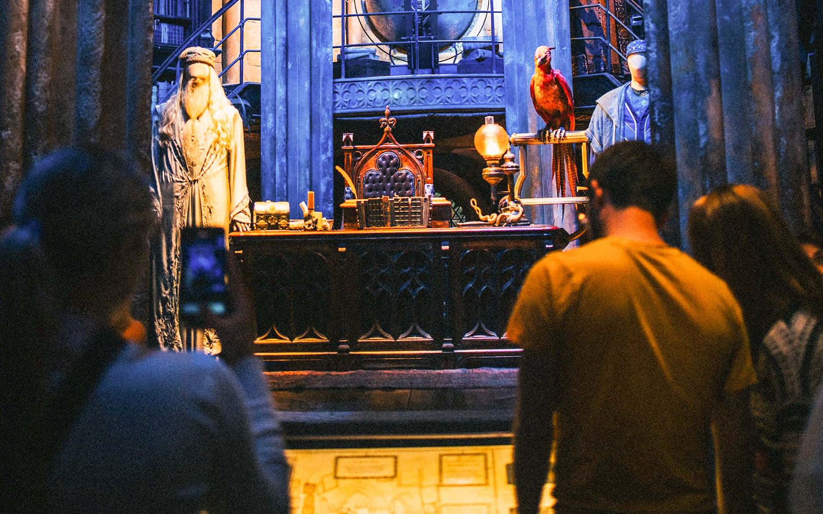 Harry Potter Studio entrance with visitors in London.