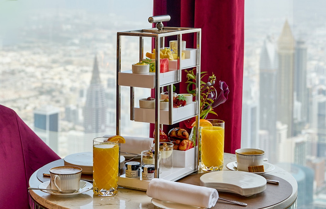 Assentos para chá da tarde no At.Mosphere, ingressos Burj Khalifa