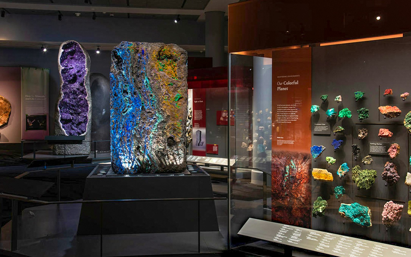 Migone Hall of Gems exhibit at the American Museum of Natural History, New York.