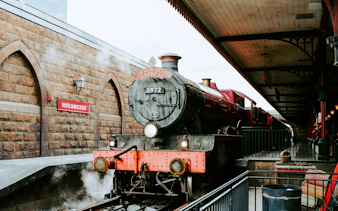 Hogwarts Express train at Hogsmeade Station, Universal Orlando.