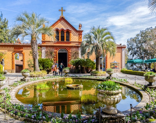 View of Isola Madre Gardens, Maggiore Lake, Stresa