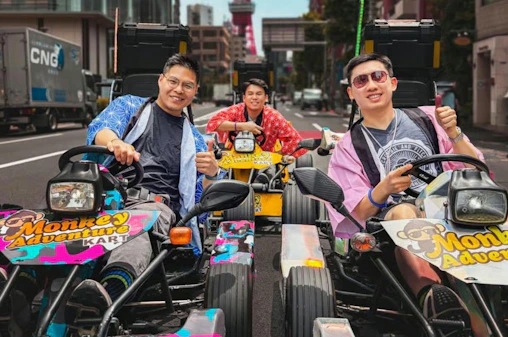Tokyo : Carrefour de Shibuya et Tour de Tokyo – Expérience de karting de 1 h 45 avec Monkey Kart