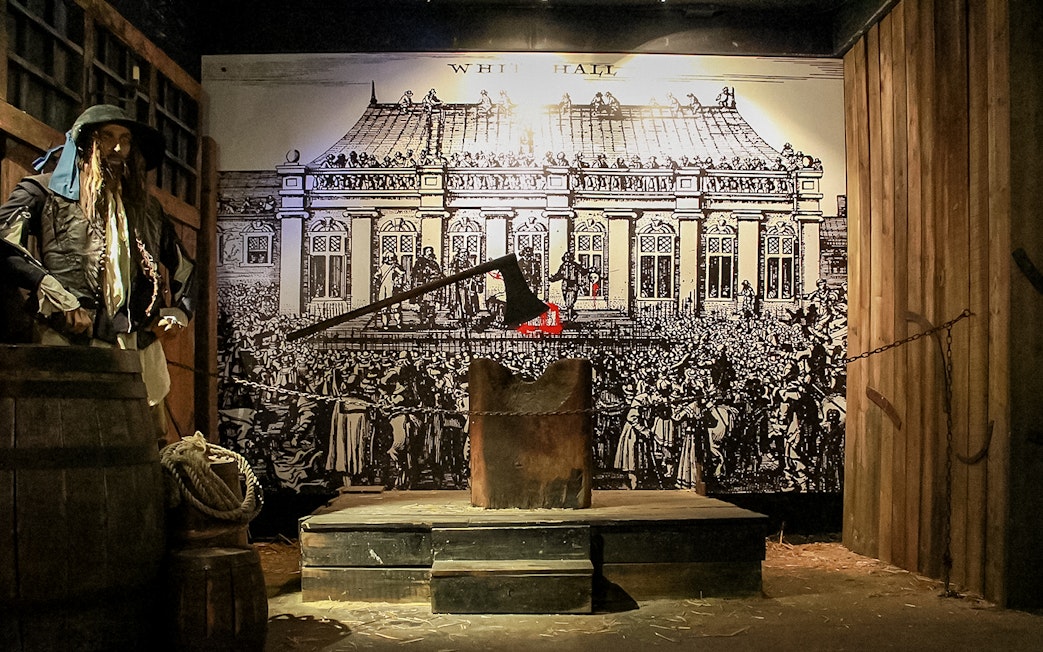 Execution scene display at The Clink Prison Museum, London.