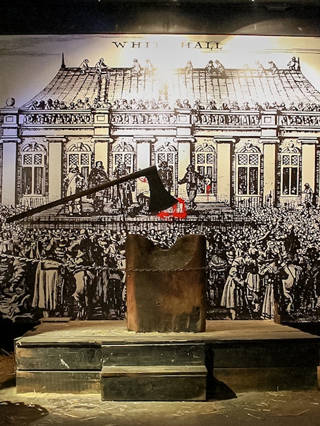 Execution scene display at The Clink Prison Museum, London.