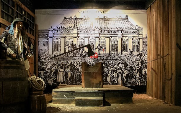 Execution scene display at The Clink Prison Museum, London.