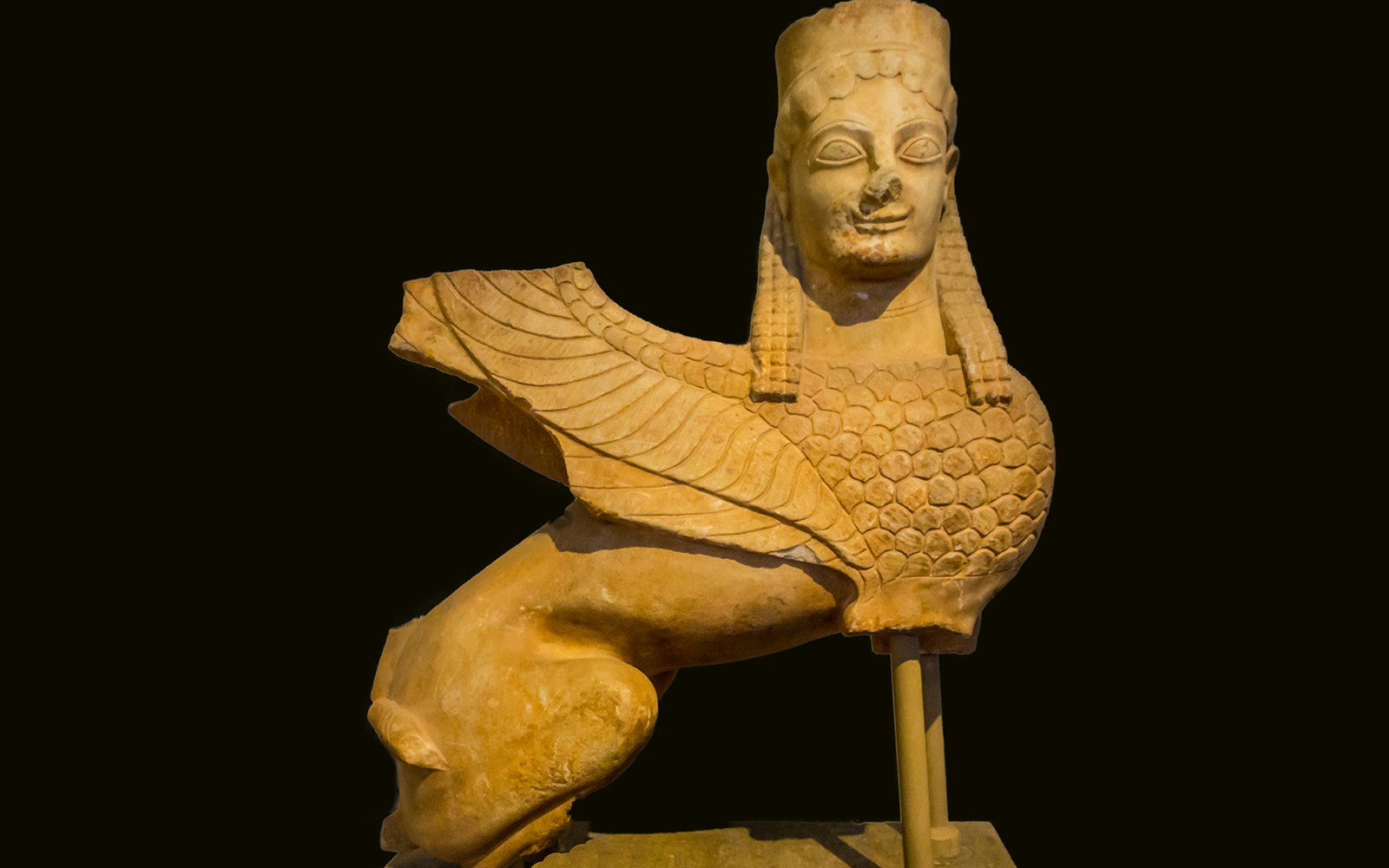 Marble statue of a Sphinx