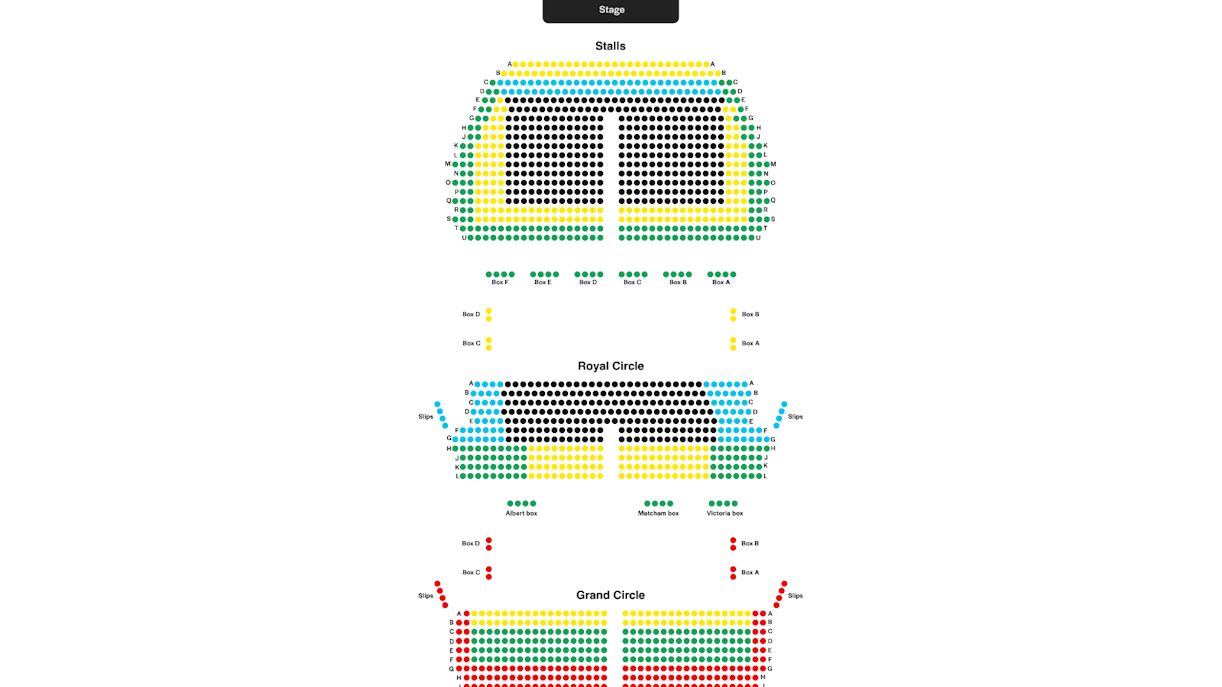 Victoria Theatre seating plan image