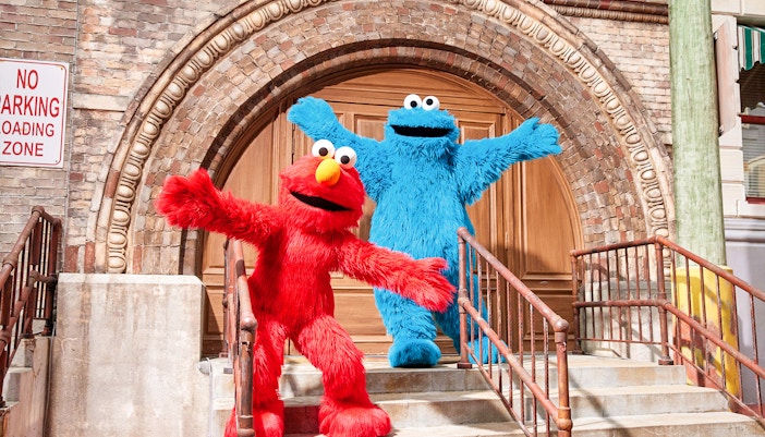 Sesame Street Characters, Elmo and Cookie monster