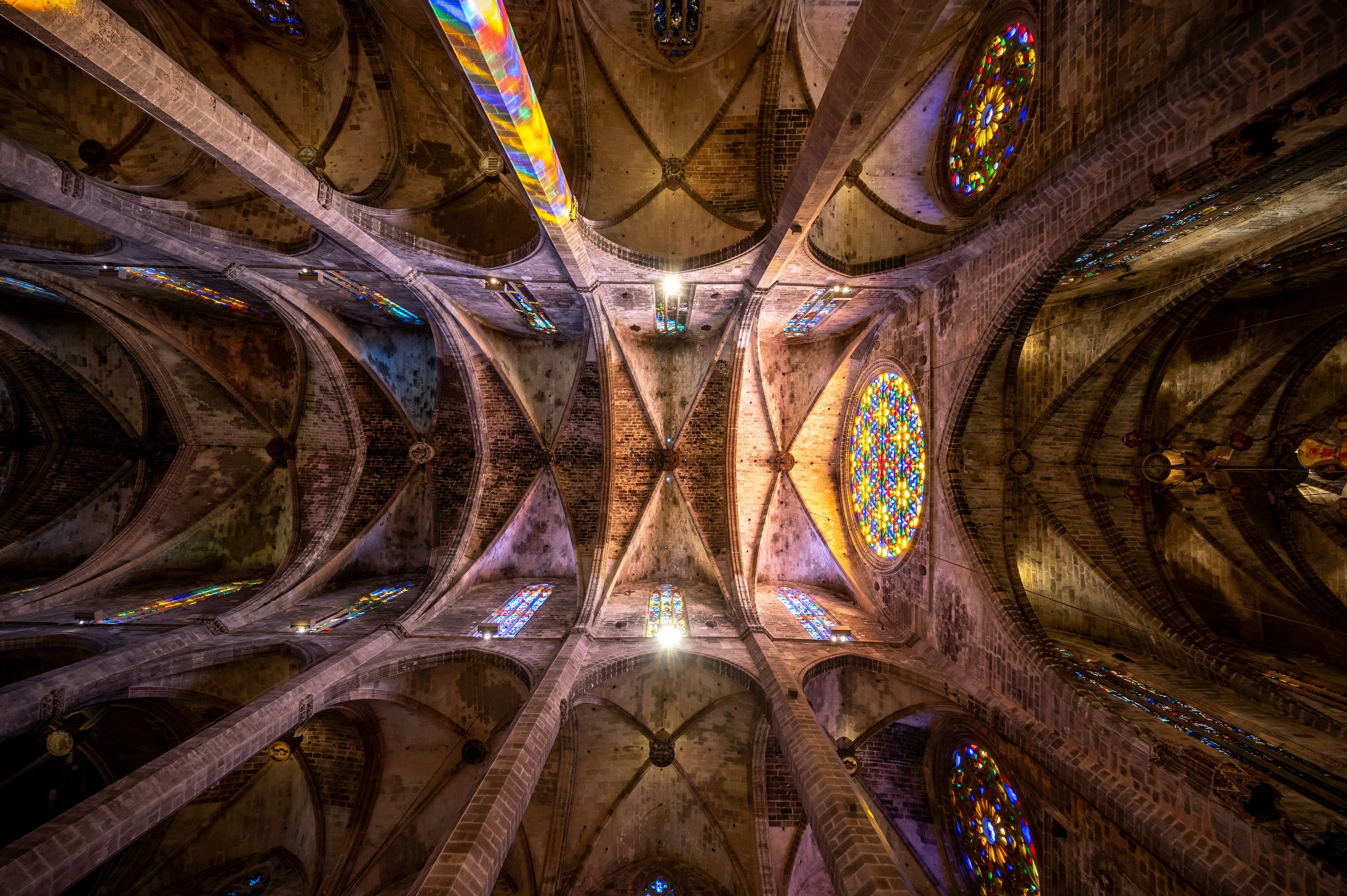 Details of the amazing gothic cathedral of Santa Maria de Mallorca in Palma