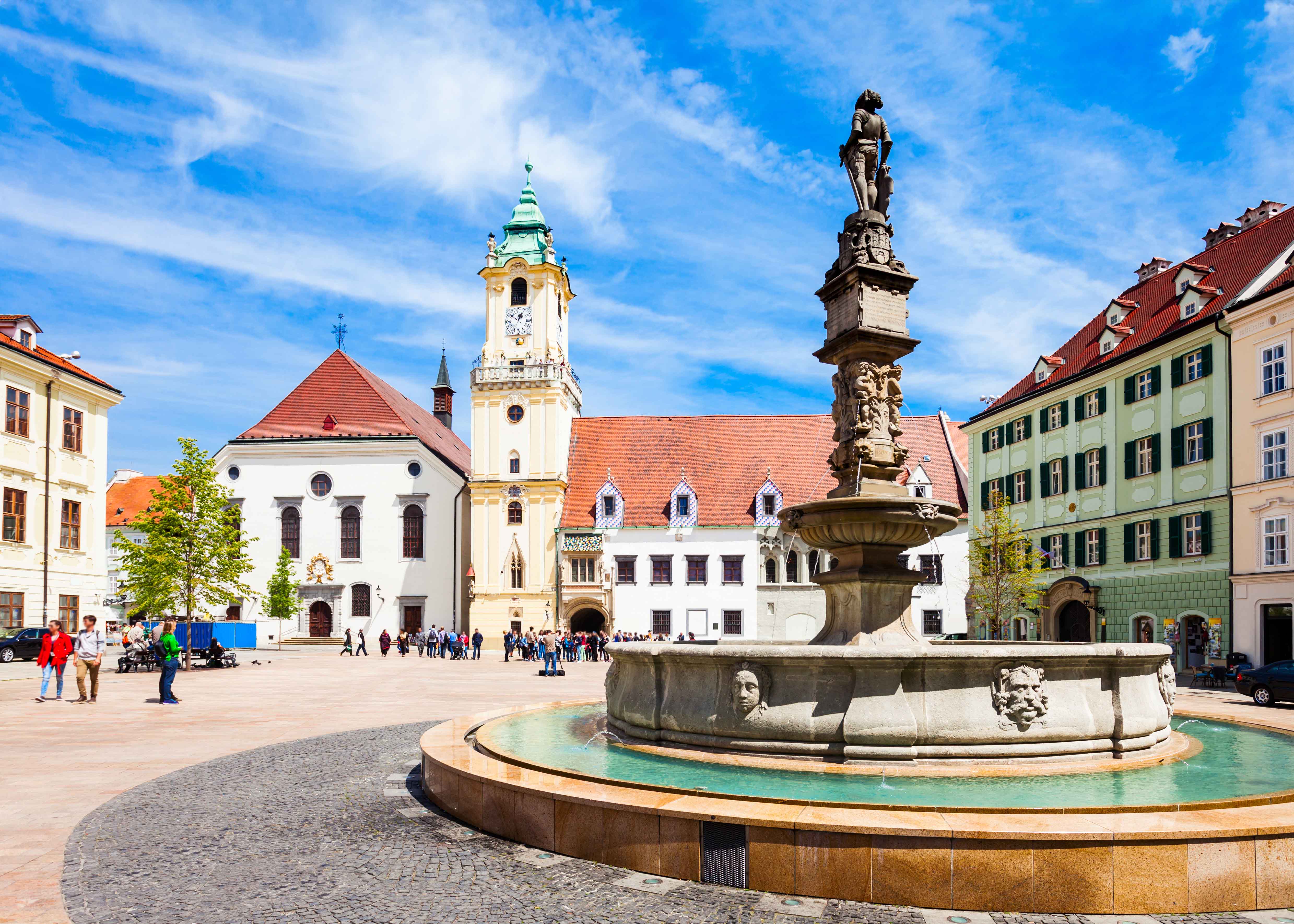 Old Town Hall in Prague with its iconic astronomical clock and Gothic architecture.